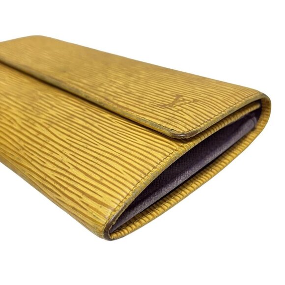 LOUIS VUITTON Pochette Porte Monnaie Credit M63579 Jaune Epi - - Picture 3 of 7